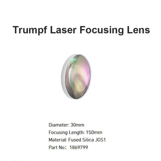Lente de enfoque láser Trumpf D30 mm