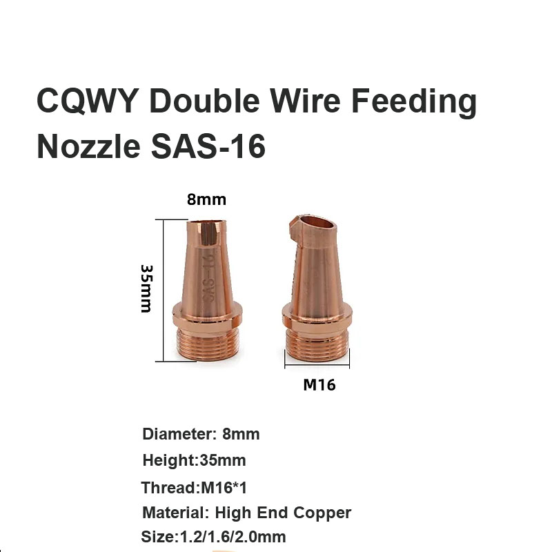 Boquilla de alimentación de alambre doble CQWY SAS-16