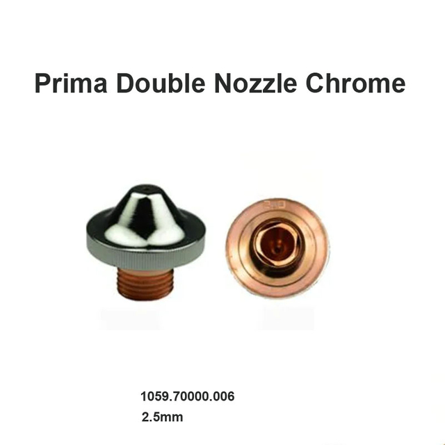 Prima Doble Boquilla Cromada 2.5mm