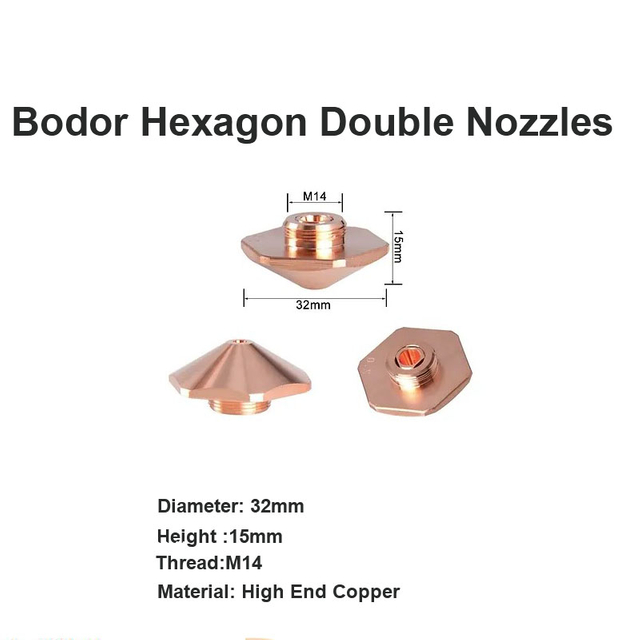 Bodor Bodor Hexágono Boquillas Dobles D32