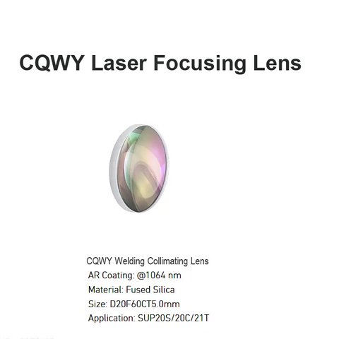  Lente de colimación de soldadura CQWY D20 F60