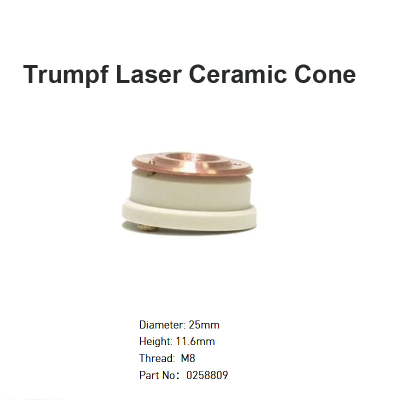 Cono de cerámica láser Trumpf D25 mm H11,6 mm