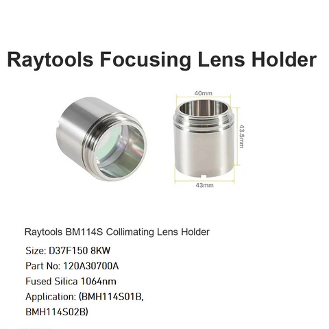 Raytools BM114S Soporte de lentes colimadores D37 F150 8KW