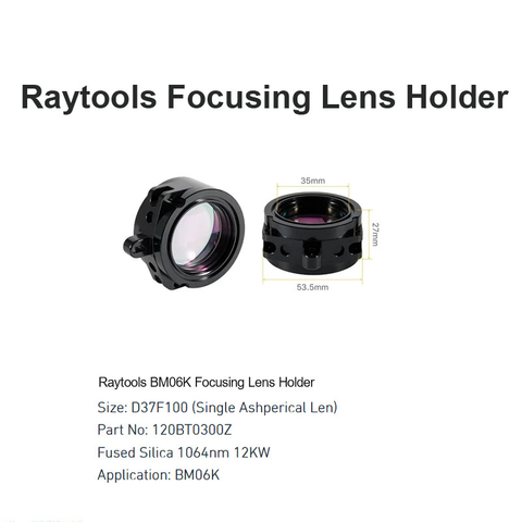 Raytools BM06K Soporte para lentes de enfoque D37 F100