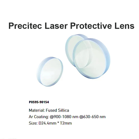 Lente protectora láser Precitec D24.4*T2mm 
