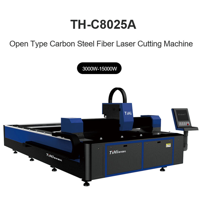 Máquina cortadora automática por láser de fibra de tipo abierto CNC 8000*2500 mm