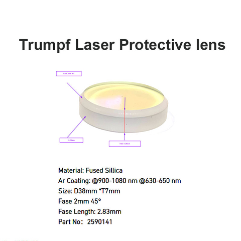 Lente protectora para ventanas láser Trumpf 2590141