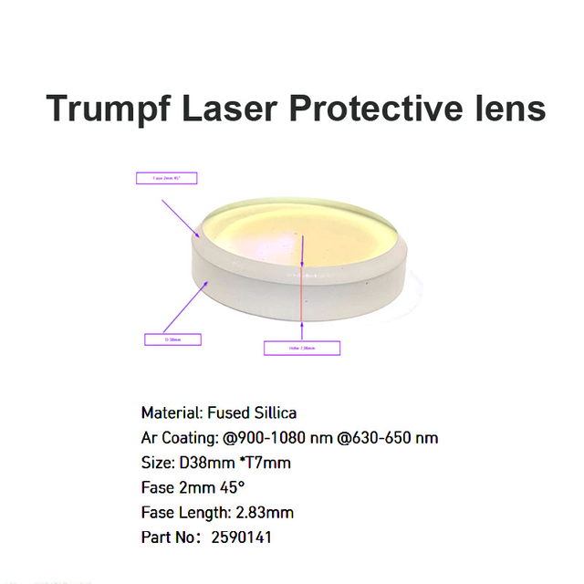 Lente protectora para ventanas láser Trumpf 2590141
