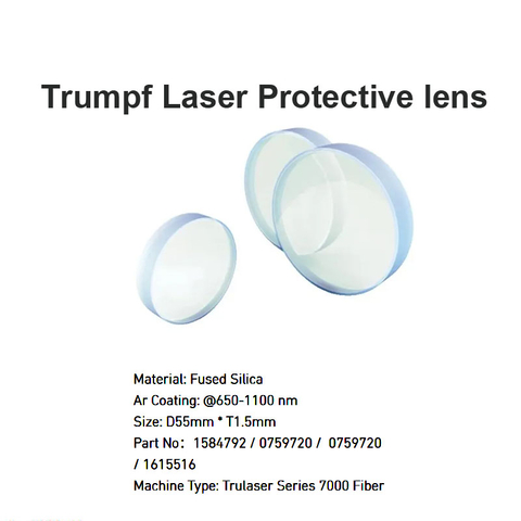 Lente protectora láser Trumpf D55*T1.5mm