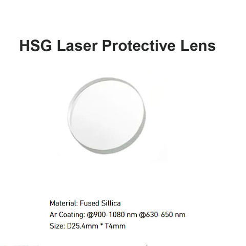 Lente protectora láser HSG D25.4*T4mm 