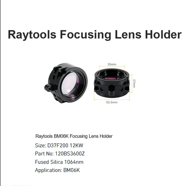 Raytools BM06K Soporte de lente de enfoque D37 F200 12KW