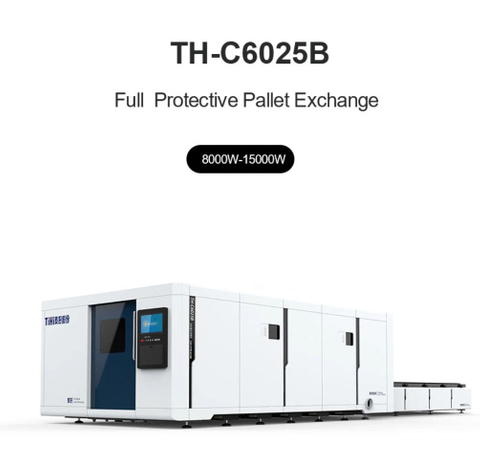 Máquina de corte por láser de fibra de doble intercambio paralelo de potencia media