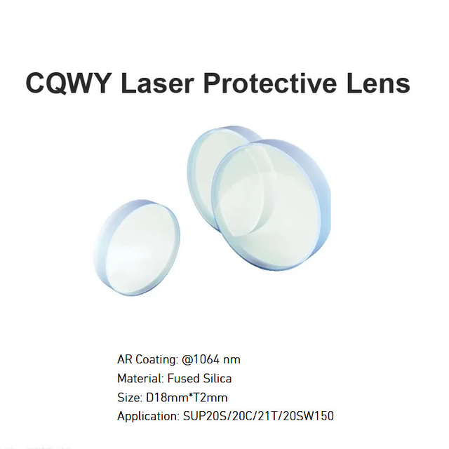 Lente protectora láser CQWY D18 *T2mm