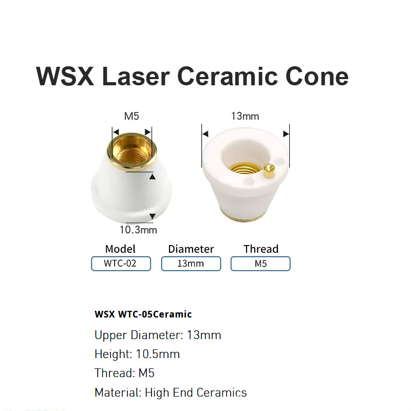 Cono de cerámica láser WSX D13 mm