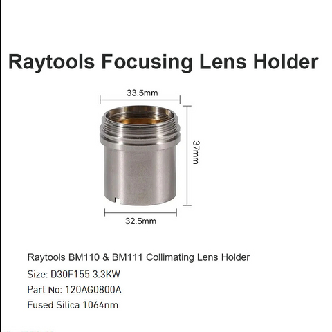 Raytools BM110 y BM111 Soporte de lentes colimadores D30 F155 3.3KW