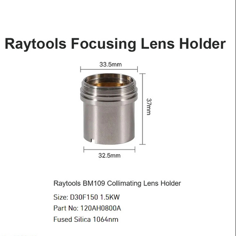 Raytools BM109 Soporte de lentes colimadores D30 F150 1.5KW