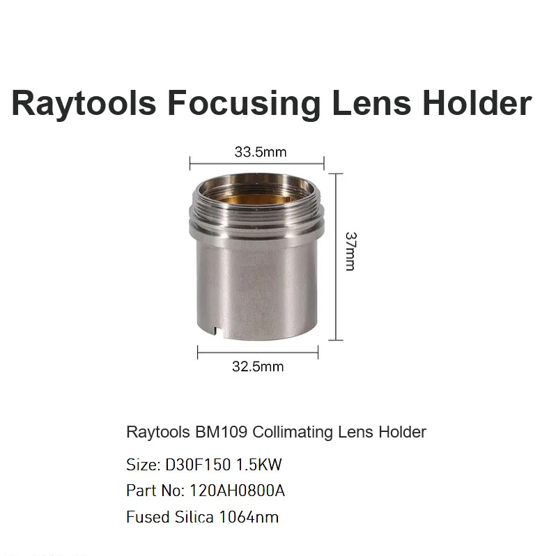 Raytools BM109 Soporte de lentes colimadores D30 F150 1.5KW