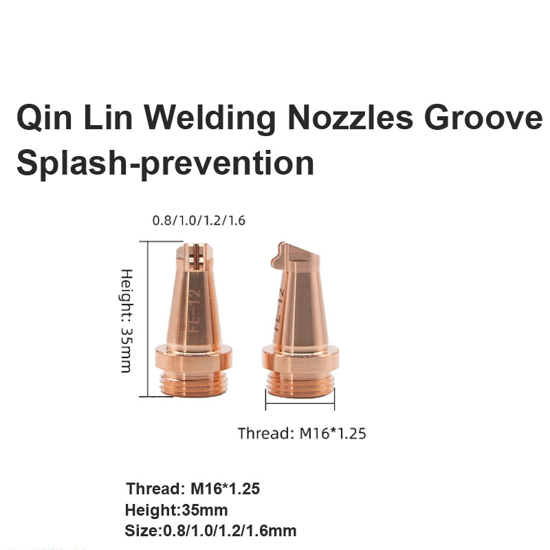 Boquillas de soldadura Qin Lin Prevención de salpicaduras de ranura 