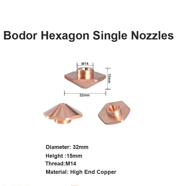Boquillas individuales hexagonales Bodor