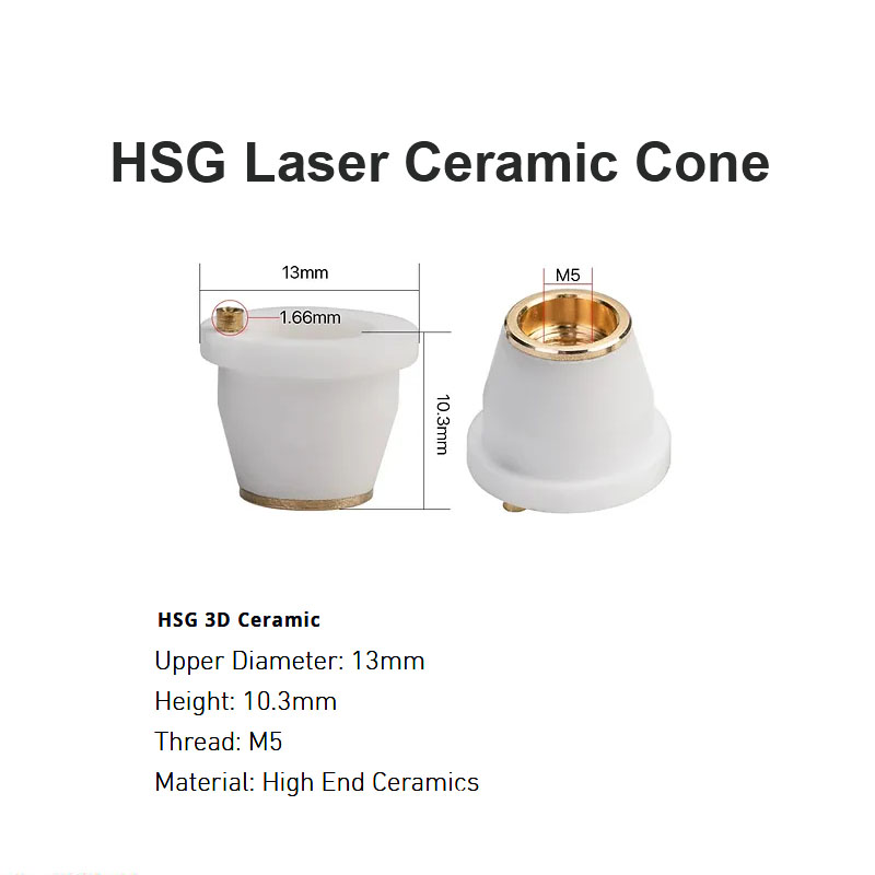 Cono de cerámica láser HSG D13 mm H10,3 mm