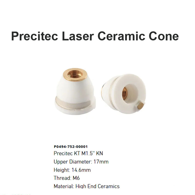 Cono cerámico láser Precitec D17mm H14.6mm 