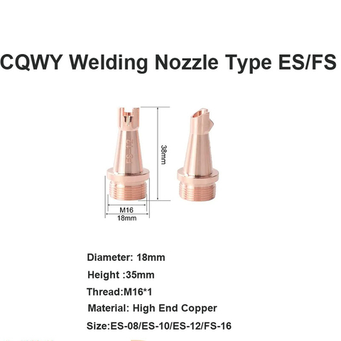 Boquilla de soldadura CQWY tipo ES/FS