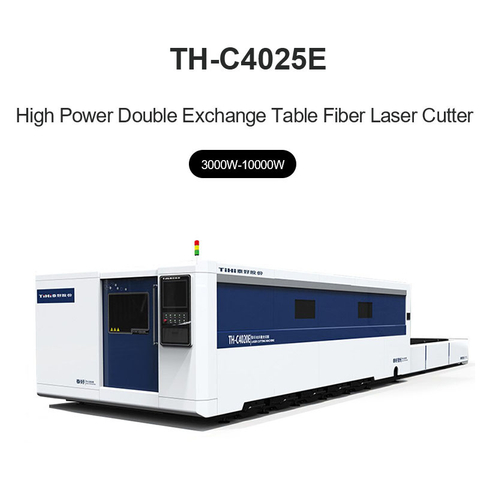 Máquina cortadora láser de fibra de doble intercambio de alta potencia 