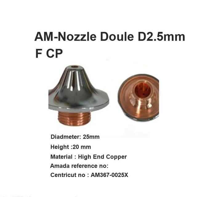 Boquilla AM Doble D2.5mm F CP
