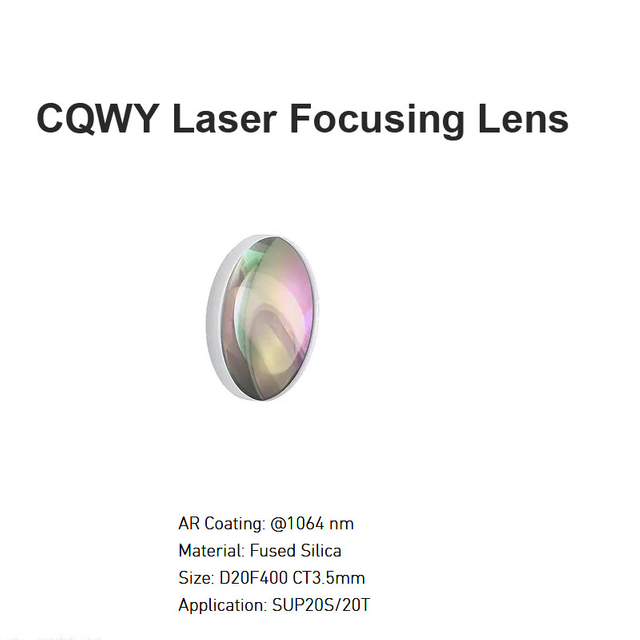 Lente de enfoque láser CQWY D20 F400