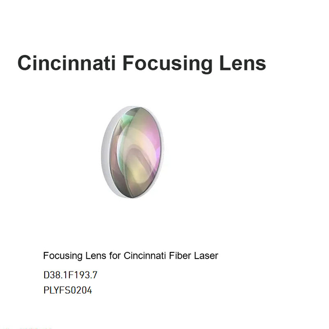 Lente de enfoque Cincinnati D38.1 F193.7