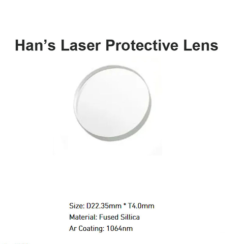 Lente protectora láser de Han D22.35 *T4.0 mm