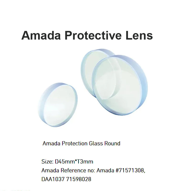 Lente protectora láser Amada Redonda D45*T3mm
