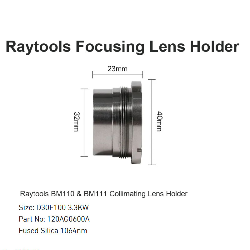 Raytools BM110 y BM111 Soporte de lentes colimadores D30 F100 3,3 KW