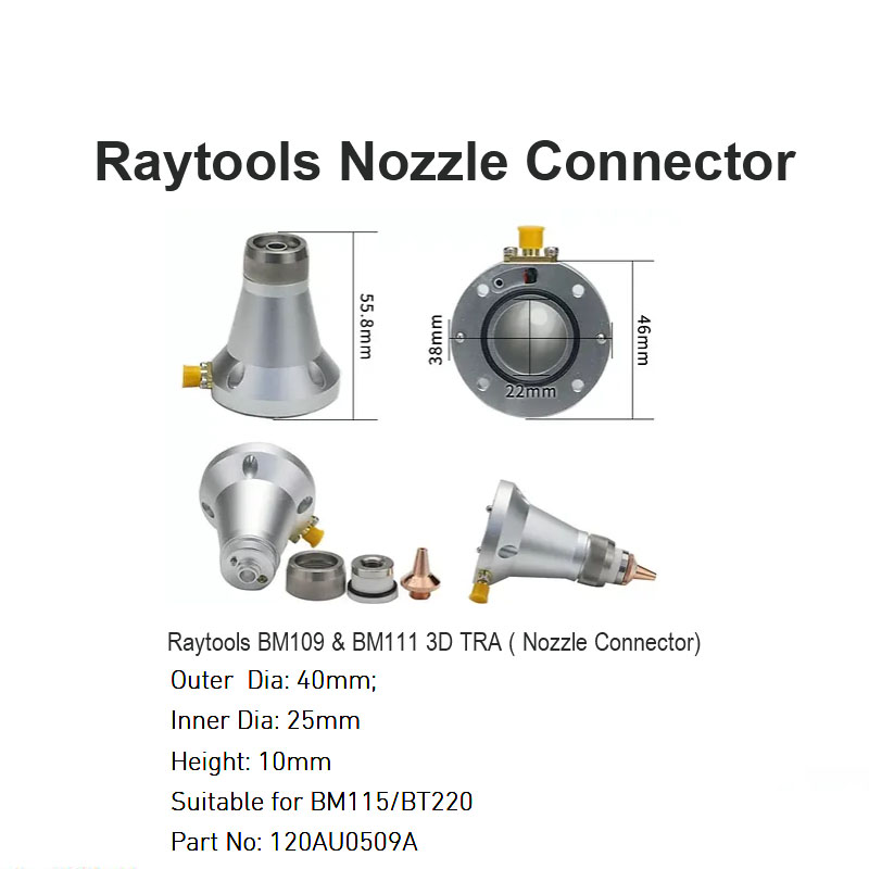 Conector de boquilla Raytools para BM109 y BM111 3D TRA