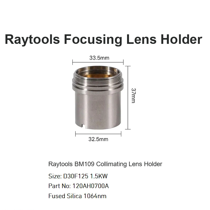 Raytools BM109 Soporte de lentes colimadores D30 F125 1.5KW