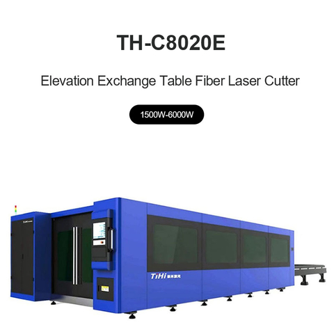 Máquina de corte por láser de fibra con mesa de intercambio de elevación
