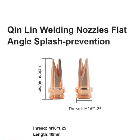 Boquillas de soldadura Qin Lin Prevención de salpicaduras de ángulo plano
