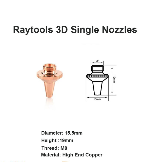 Boquillas individuales Raytools 3D 