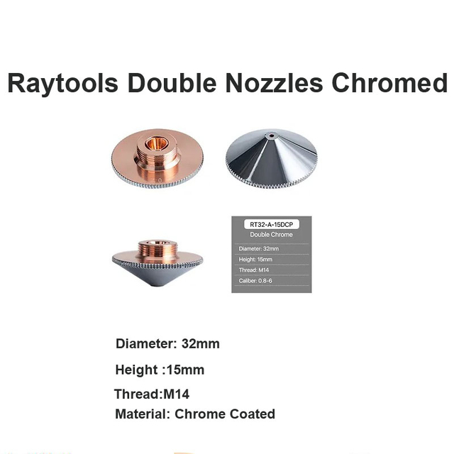 Boquillas Dobles Raytools Cromadas