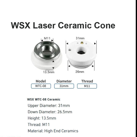 Cono cerámico láser WSX D31mm