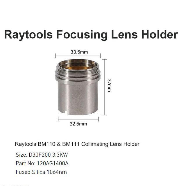 Raytools BM110 y BM111 Soporte de lentes colimadores D30 F200 3.3KW