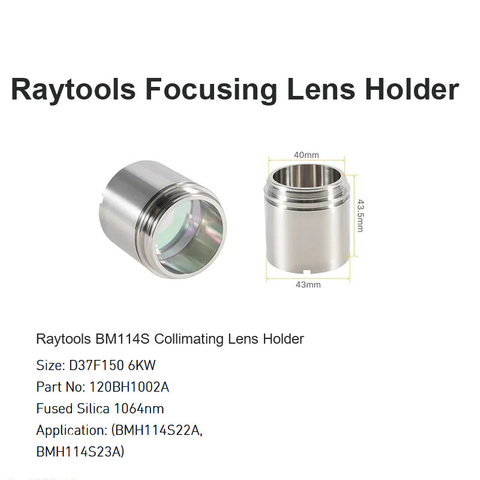 Raytools BM114S Soporte de lentes colimadores D37 F150 6KW