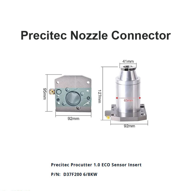 Conector Boquilla Precitec D37 F200 6/8 KW