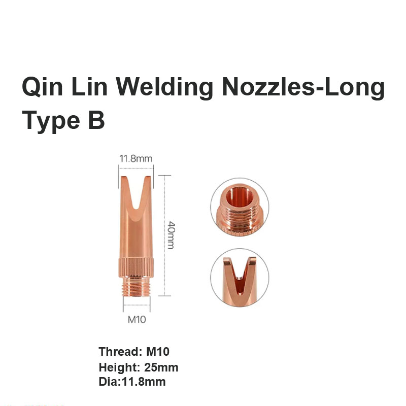 Boquillas de soldadura Qin Lin: tipo largo B