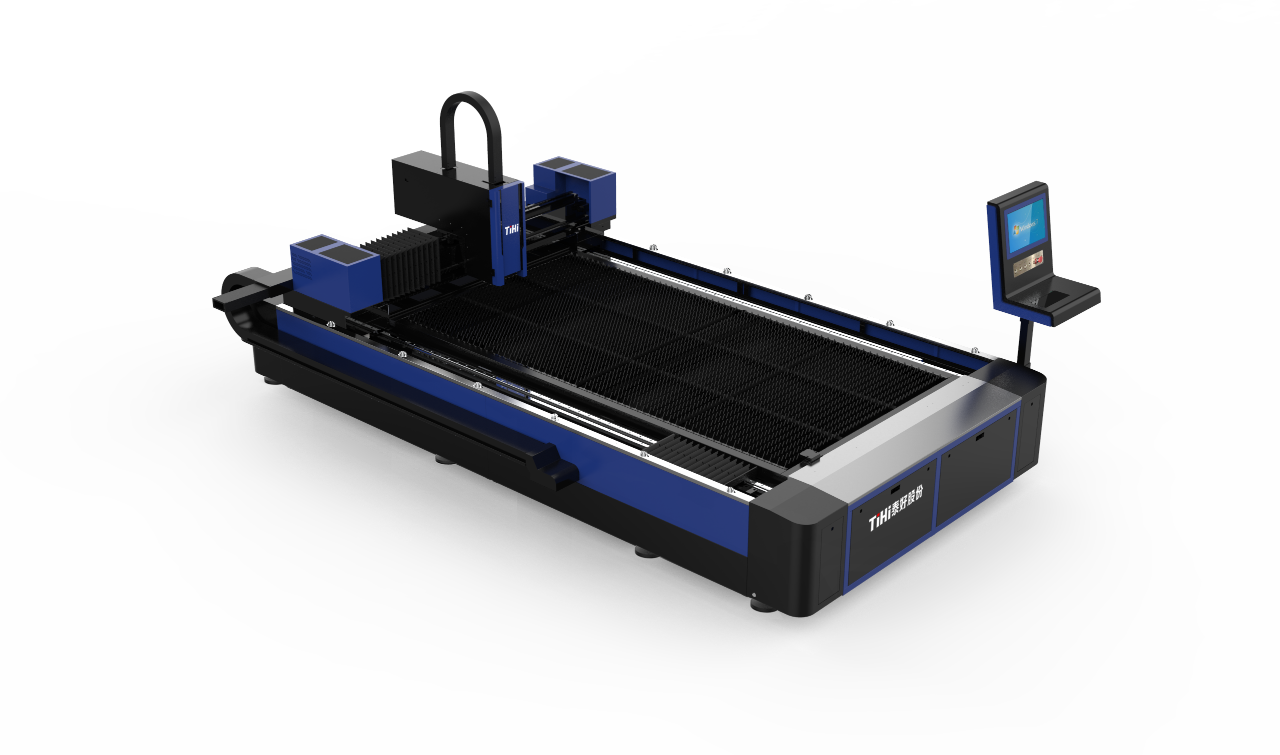 Máquina de corte por láser de fibra económica de tipo abierto de 6000*2500 mm