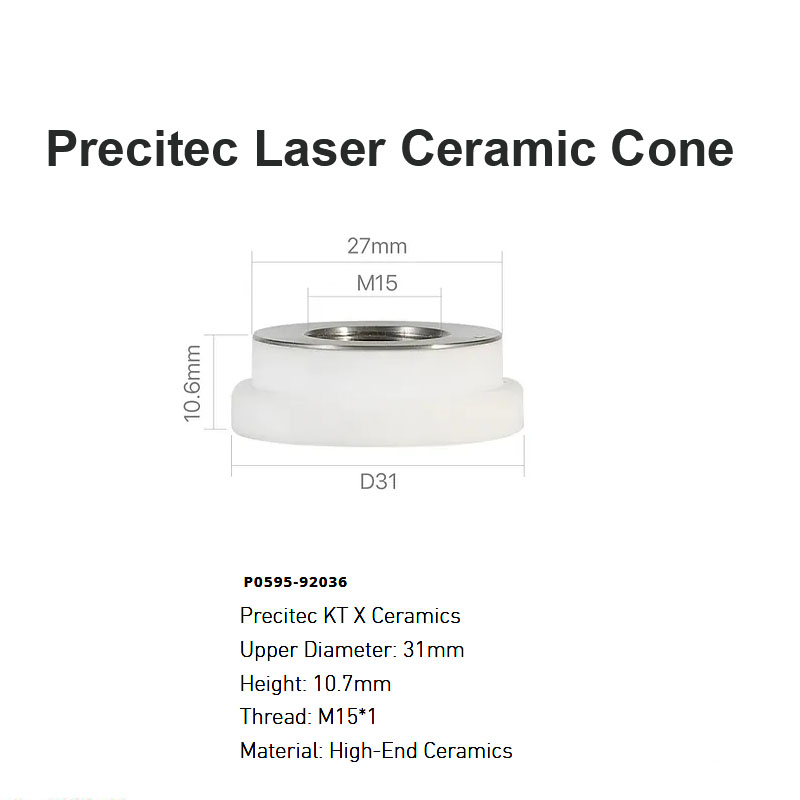 Cono cerámico láser Precitec D31mm H10.7mm