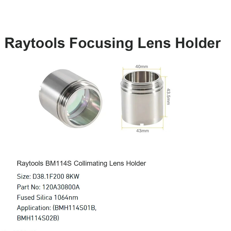 Raytools BM114S Soporte de lentes colimadores D38.1 F200 8KW