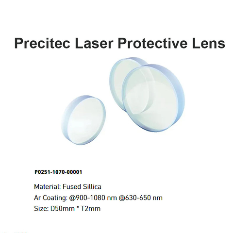 Lente protectora láser Precitec D50*T2mm 