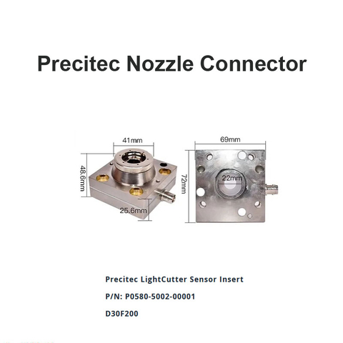Conector de boquilla Precitec D30 F200