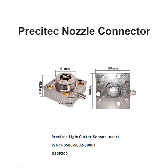 Conector de boquilla Precitec D30 F200
